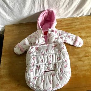 Like-New London Fog Jacket/Carseat Suit, 0-6mos